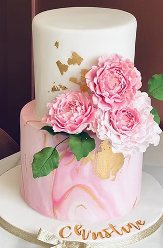 Flower themed cake